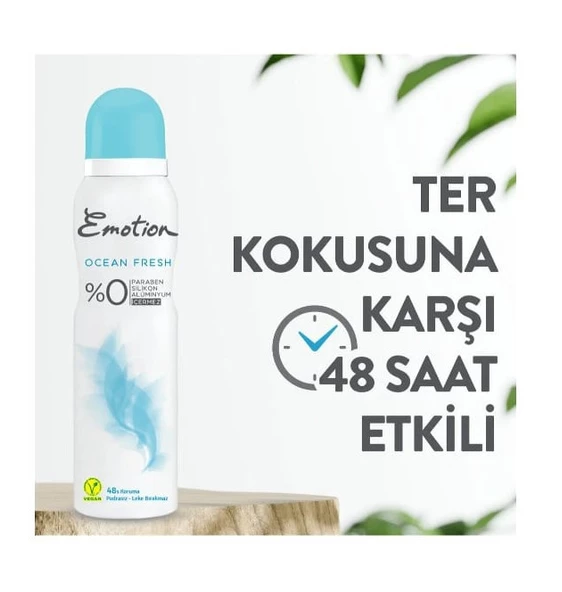 Emotion Ocean Fresh Deodorant 150 ML + Roll On 50 ML - Resim 2