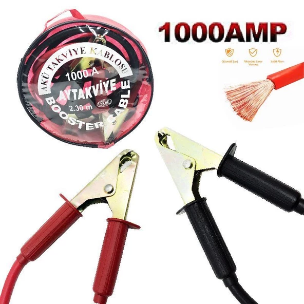 Profesyonel Akü Takviye Kablosu 1000 Amp - 26087SVTTK35 ürün görseli 1