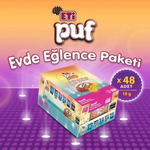 Eti Puf 18 Gr Renklı Paket 48li ürün görseli 1