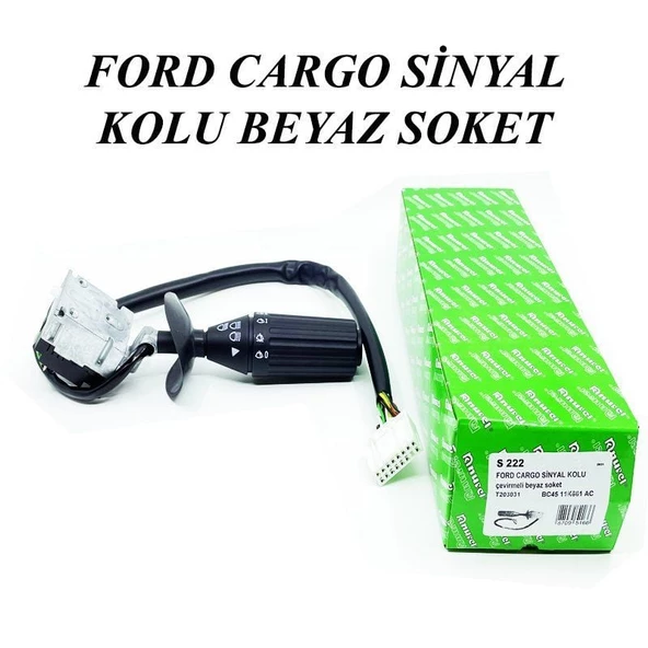 Ford Cargo Sinyal Kolu Beyaz Soket - S222 ürün görseli 1
