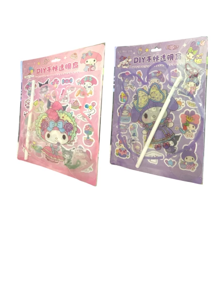 Maxx SZ-299 Sanrio Kuromi & Mymelody Sticker Ve Yelpaze Seti ürün görseli 1