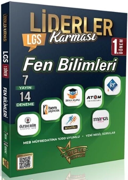 8. Sınıf LGS 1. Dönem Fen Bilimleri 7 Yayın 14 Deneme Liderler Karması ürün görseli 1