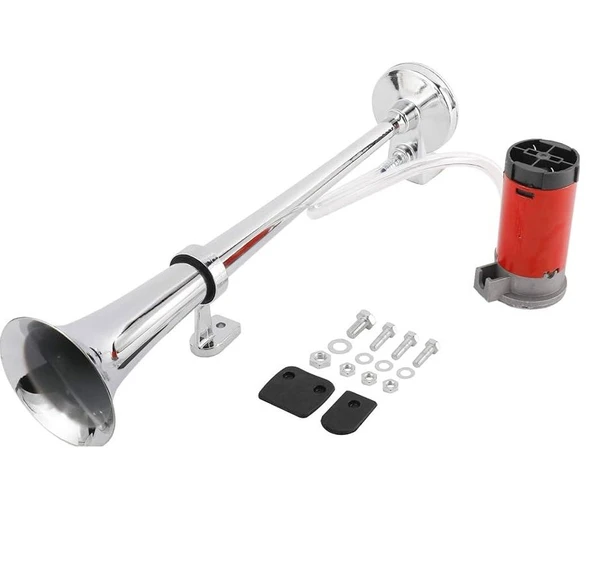 AEMPART Marin havalı korna tek borulu motorlu 12volt gemi kornası aem ürün görseli 1
