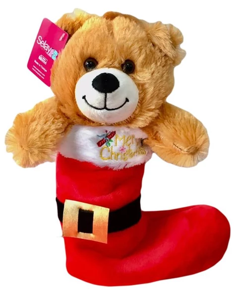 Selay Toys Peluş Yılbaşı Çorap Ayıcık ürün görseli 1
