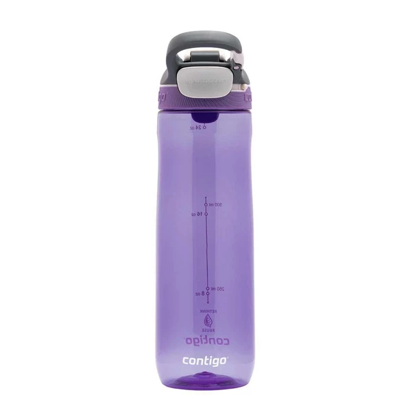 Contigo Cortland Tren Tek El Bas İç Kapaklı Su Matarası 720ml 2191389 - Mor ürün görseli 1