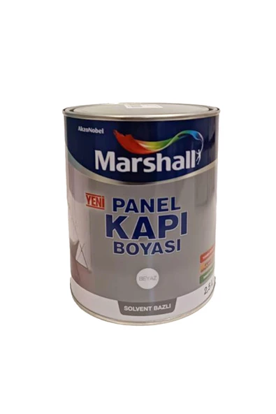 Marshall Solvent Bazlı Panel Kapı Boyası 2,5 lt Beyaz ürün görseli 1