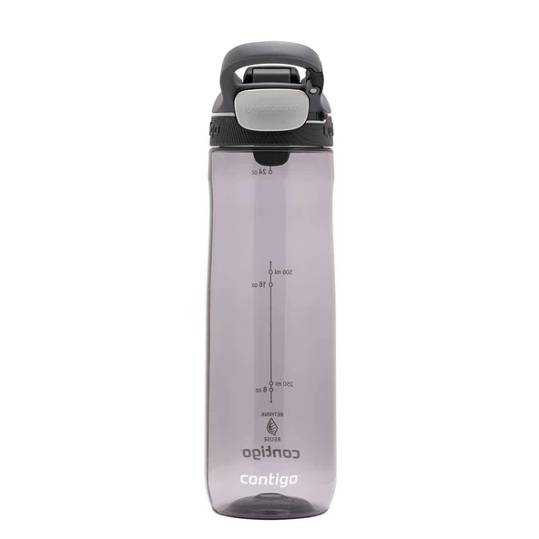 Contigo Cortland Tren Tek El Bas İç Kapaklı Su Matarası 720ml 2191388 - Füme ürün görseli 1