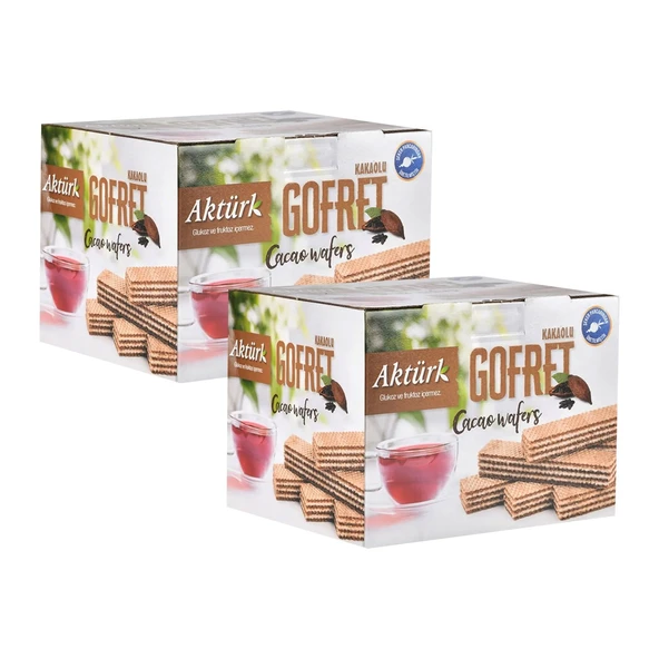 Aktürk Gofret Kakaolu 800 gr x 2 Kutu ürün görseli 1