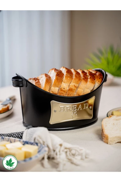 Metal Kulplu Kayık Ekmeklik, Gondol Ekmeklik, Ekmek Sepeti, Sunumluk (Bread Plakalı) ürün görseli 1