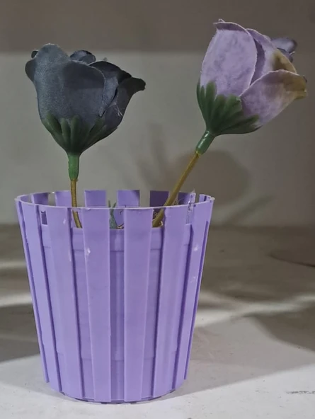 EVD MİNİ FIÇI SAKSILI ÇİÇEK GÜL EVA 5485 ( 6 x 6 cm ) ürün görseli 1