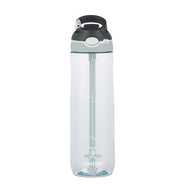 Contigo Ashland Tren Tek El Bas İç Kapaklı Su Matarası 720ml 2191384 - Şeffaf ürün görseli 1