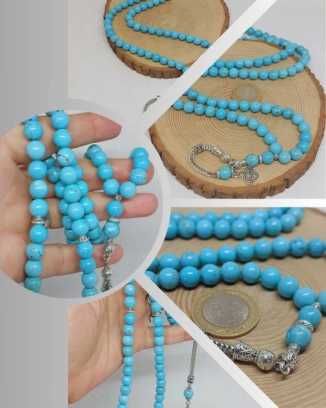 Turkuaz Taşı 99luk Tesbih 8mm (4674) ürün görseli 1