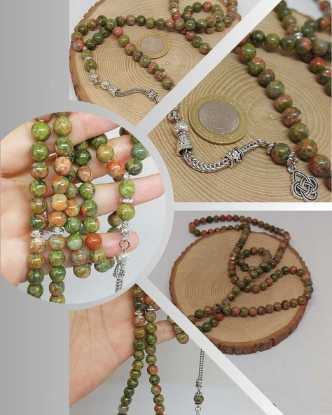 Unakit Taşı 99luk Tesbih 8mm (4356) ürün görseli 1