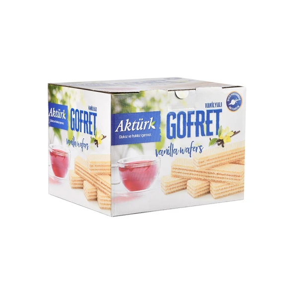 Aktürk Gofret Vanilyalı 800 gr x 2 Kutu - Resim 2
