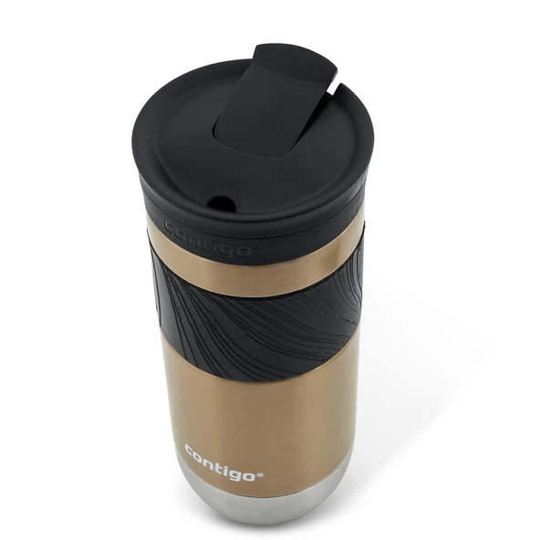 Contigo Byron Pro Snapseal Termos Bardak 470ML - Karamel - Resim 5