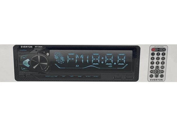 Everton RT-3025 ÇİFT USB'li USB-SD-FM-AUX- Bluetooth Oto Teyp 4x60 Watt ürün görseli 1