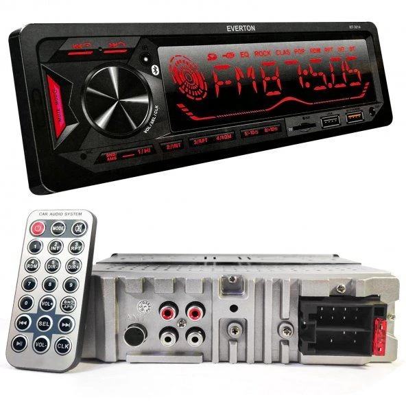 Everton RT-3014 ÇİFT USB'li USB-SD-FM-AUX- Bluetooth Oto Teyp 4x60 Watt ürün görseli 1