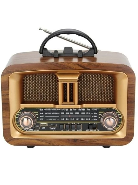 Everton RT-876 Bluetooth, Usb/Sd/Fm 3 Band Radyo Nostalji Müzik Kutusu ürün görseli 1