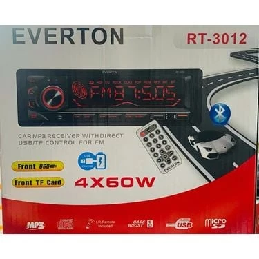 Everton RT-3012 ÇİFT USB'li USB-SD-FM-AUX- Bluetooth Oto Teyp 4x60 Watt ürün görseli 1