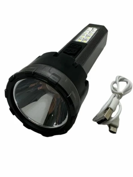 HS-8027 1+8 Smd Ledli Uzun Menzilli Ultra Güçlü Ledli Şarjlı Fener ürün görseli 1