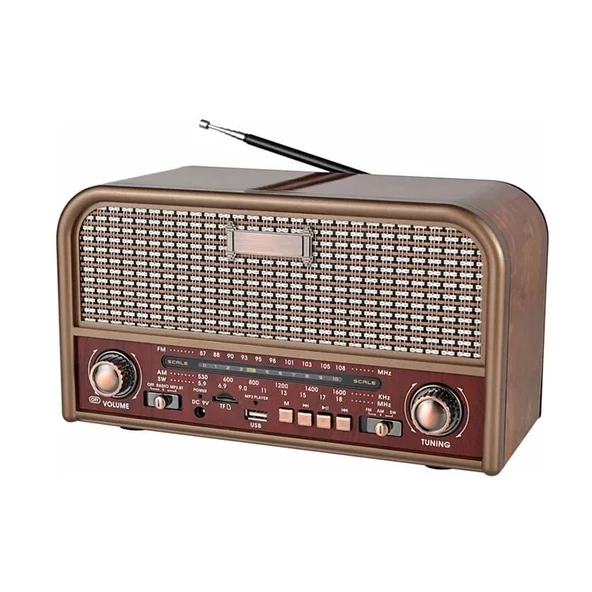 Everton RT-715 Bluetooth, Usb/Sd/Fm 3 Band Radyo Nostalji Müzik Kutusu Büyük Boy ürün görseli 1