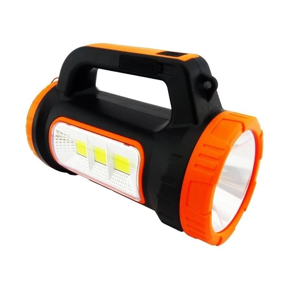 PS-0818C 5w+15w Uzun Menzilli Solar Güneş Panelli Powerbank+USB Çıkış Ultra Güçlü Ledli Şarjlı Fener ürün görseli 1