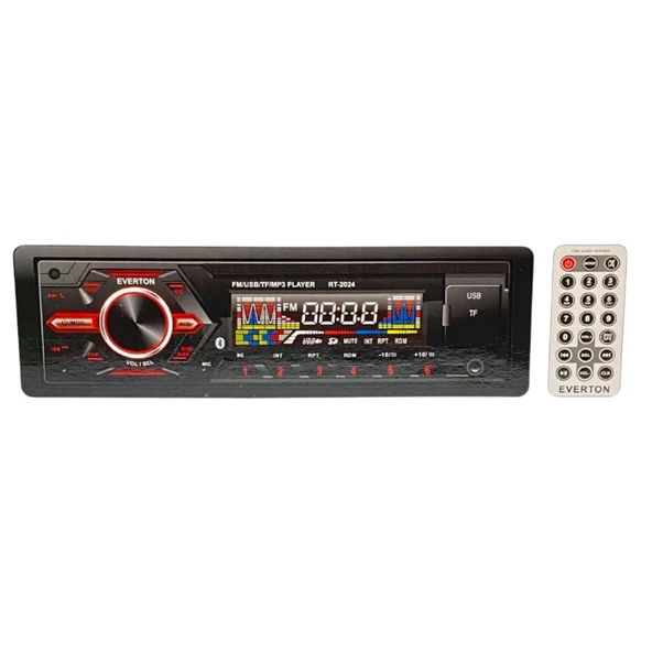 Everton RT-2024 USB-SD-FM-AUX- Bluetooth Oto Teyp 4x60 Watt ürün görseli 1