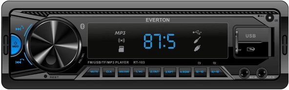 Everton RT-103 ÇİFT USB'li USB-SD-FM-AUX- Bluetooth Oto Teyp 4x50 Watt ürün görseli 1