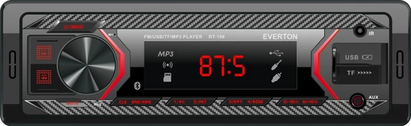 Everton RT-112 ÇİFT USB'li USB-SD-FM-AUX- Bluetooth Oto Teyp 4x50 Watt ürün görseli 1