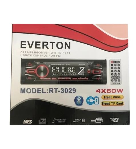 Everton RT-3029 ÇİFT USB'li USB-SD-FM-AUX- Bluetooth Oto Teyp 4x60 Watt ürün görseli 1