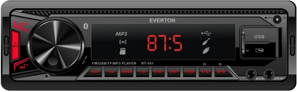 Everton RT-101 ÇİFT USB'li USB-SD-FM-AUX- Bluetooth Oto Teyp 4x50 Watt ürün görseli 1