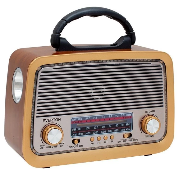 Everton RT-301 Bluetooth USB-SD-FM Nostaljik Radyo Müzik Kutusu ürün görseli 1