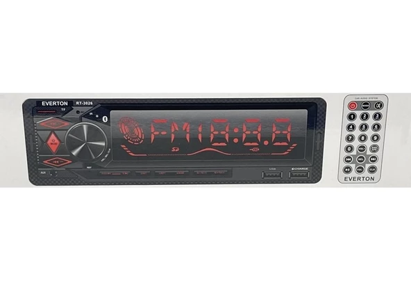Everton RT-3026 ÇİFT USB'li USB-SD-FM-AUX- Bluetooth Oto Teyp 4x60 Watt ürün görseli 1