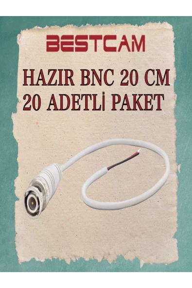 BESTCAM  Hazır Bnc 20 CM 20 Adetli Paket ürün görseli 1