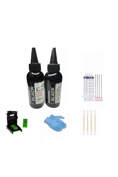 CANON PG510-CL511 UYUMLU KARTUŞ DOLUM MÜREKKEP 2X100 ML SİYAH PAKET ürün görseli 1