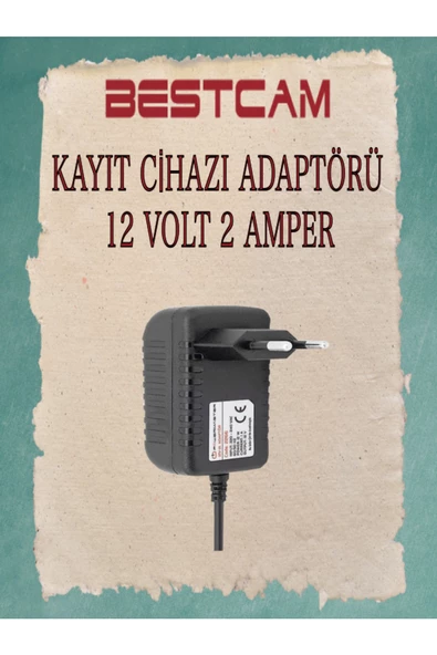 BESTCAM  Kayıt Cihazı İçin Adaptör 12 v 2 Amper ürün görseli 1