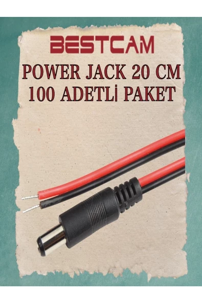 BESTCAM  Power Jack 20 CM 100 Adetli Paket ürün görseli 1