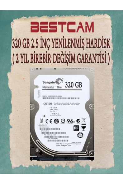 BESTCAM  320 GB 2.5 İNÇ Yenilenmiş Hard Disk 2 Yıl Birebir Değişim Garantisi ürün görseli 1