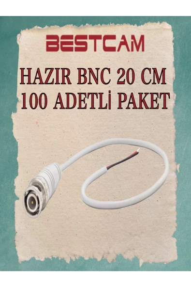 BESTCAM  Hazır Bnc 20 CM 100 Adetli Paket ürün görseli 1