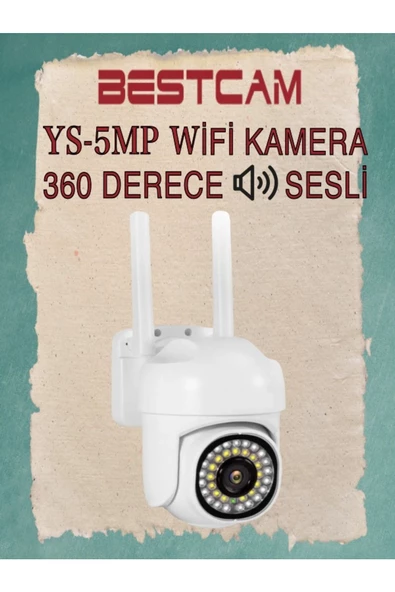 BESTCAM  YS-5MP 360 Derece Sesli Wi Fi Kamera ürün görseli 1