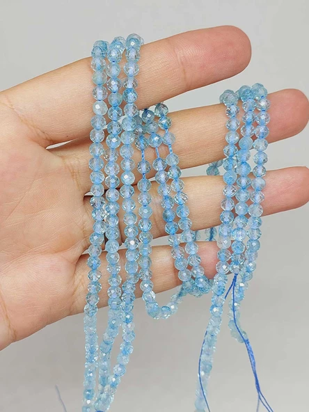 Topaz Taşı Faset Kesim Dizi 4mm (55556) ürün görseli 1