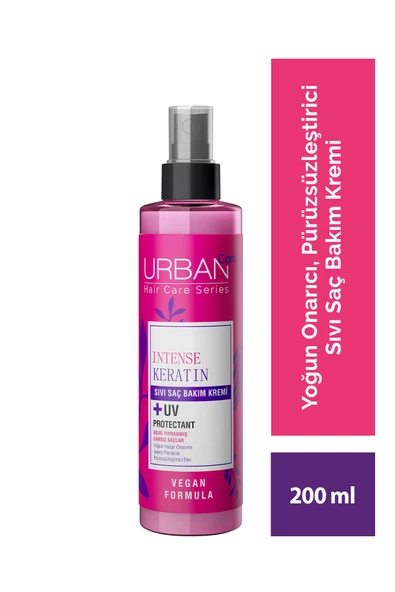 Intense Keratin Aşırı Yıpranmış Cansız Saçlara Özel Sıvı Saç Bakım Kremi-vegan-200 ml ürün görseli 1