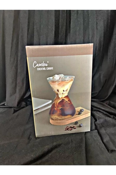 CAMBU BOROSİLİKAT CAM KOKTEYL KARAF 700 ML - Resim 2