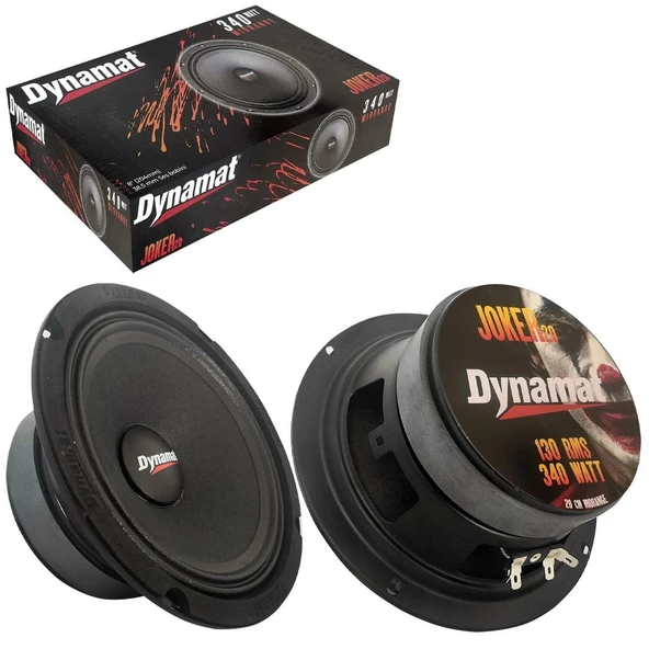 Dynamat Joker-20 Oto Midrange 20Cm 340 Watt 2 Adet ürün görseli 1