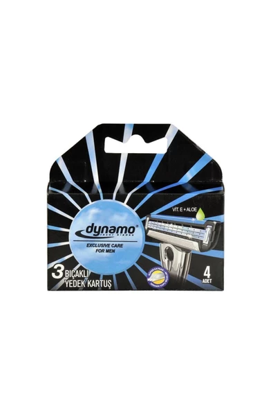 Dynamo Bond Sistem Üç Bıçaklı Yedek Kartuş 4 Adet ürün görseli 1