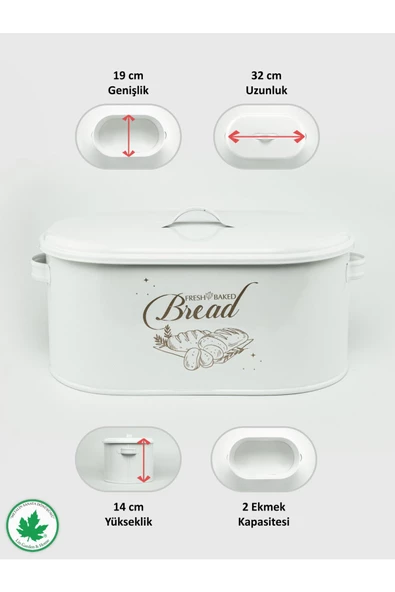 Metal Kapaklı Ekmeklik (Bread Baskılı) - Resim 11