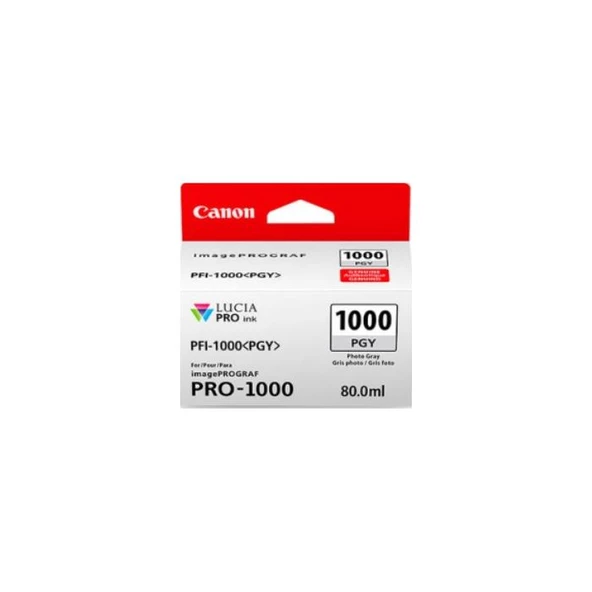 Canon PFI-1000PGY Foto Gri Kartuş Mürekkep ürün görseli 1