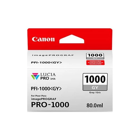 Canon PFI-1000GY Gri Mürekkep Kartuş ürün görseli 1