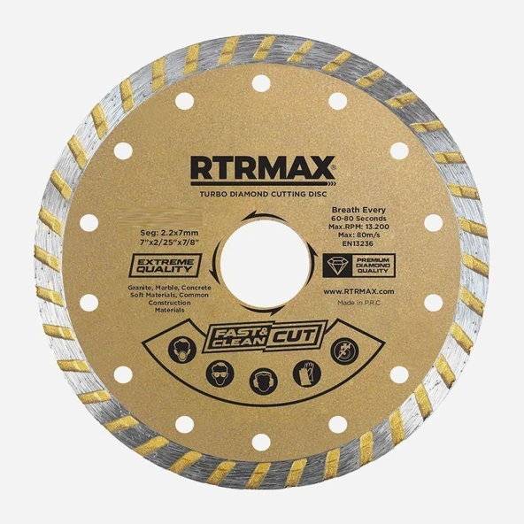Rtrmax Turbo Elmas Testere    180mm ürün görseli 1