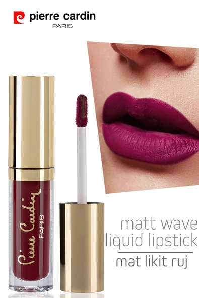 Pierre Cardin Matt Wave Liquid Lipstick – Mat Likit Ruj - Cherry Passion ürün görseli 1